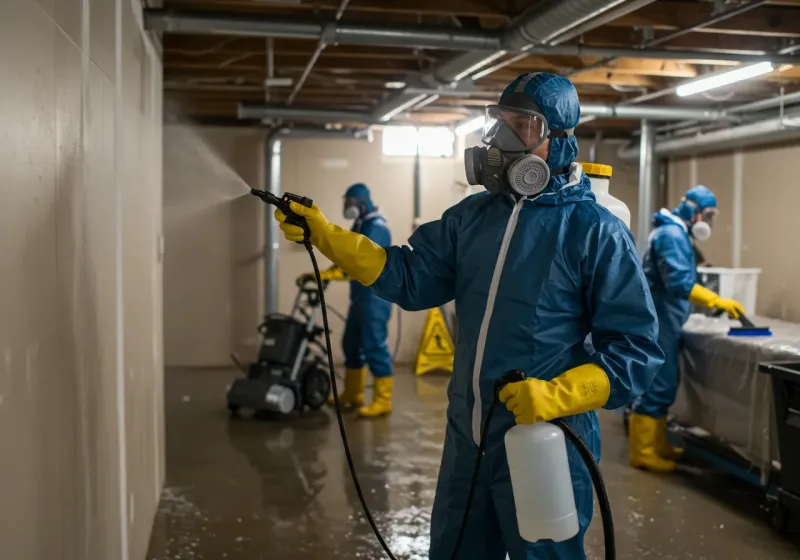 Basement Sanitization and Antimicrobial Treatment process in City of Lynchburg, VA